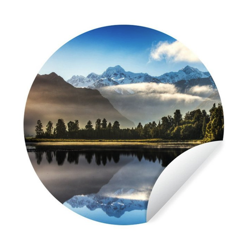 Bild von MuchoWow Wandsticker Neuseeland - Reflexion - Berg (1 St)