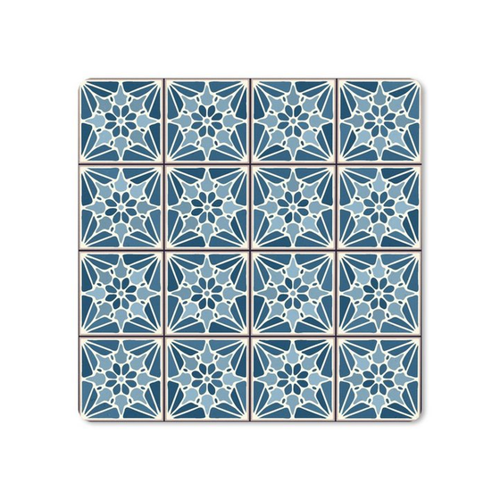 Bild von MuchoWow Gaming Mauspad Blau - Muster - Fliese