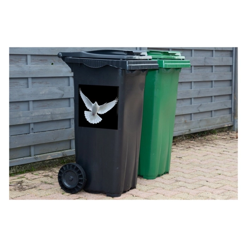 Bild von MuchoWow Wandsticker Taube - Vogel - Schwarz - Weiß - Porträt
