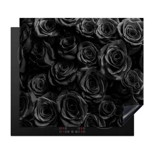 Bild von MuchoWow Herd-Abdeckplatte mit Blumenmotiv