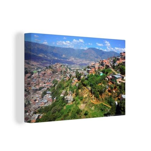 Bild von OneMillionCanvasses® Leinwandbild – Blick über Medellín in Kolumbien