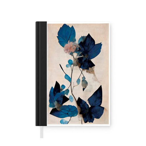 Bild von MuchoWow Notizbuch - Pflanzen - Blätter - Blau