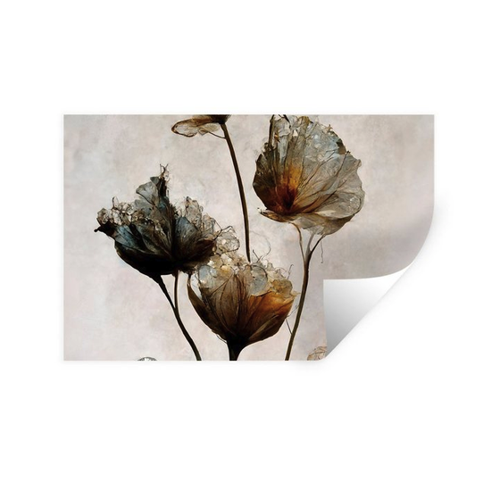 Bild von MuchoWow Wandsticker Vintage - Blumen - Pflanzen - Abstrakt