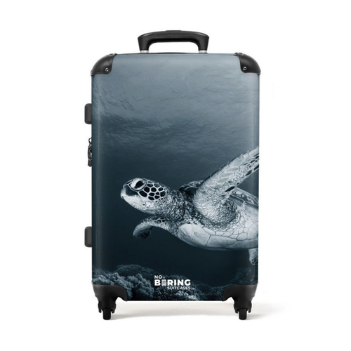 Bild von NoBoringSuitcases.com® Kinderkoffer Schildkröte - Meer - Blau - Tiere
