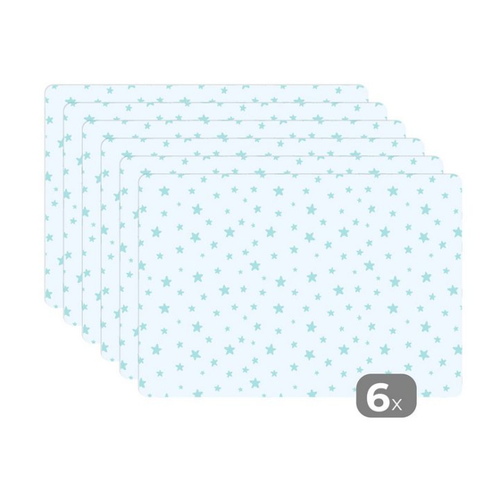 Bild von MuchoWow Platzset Sterne – Blau – Muster – Kind
