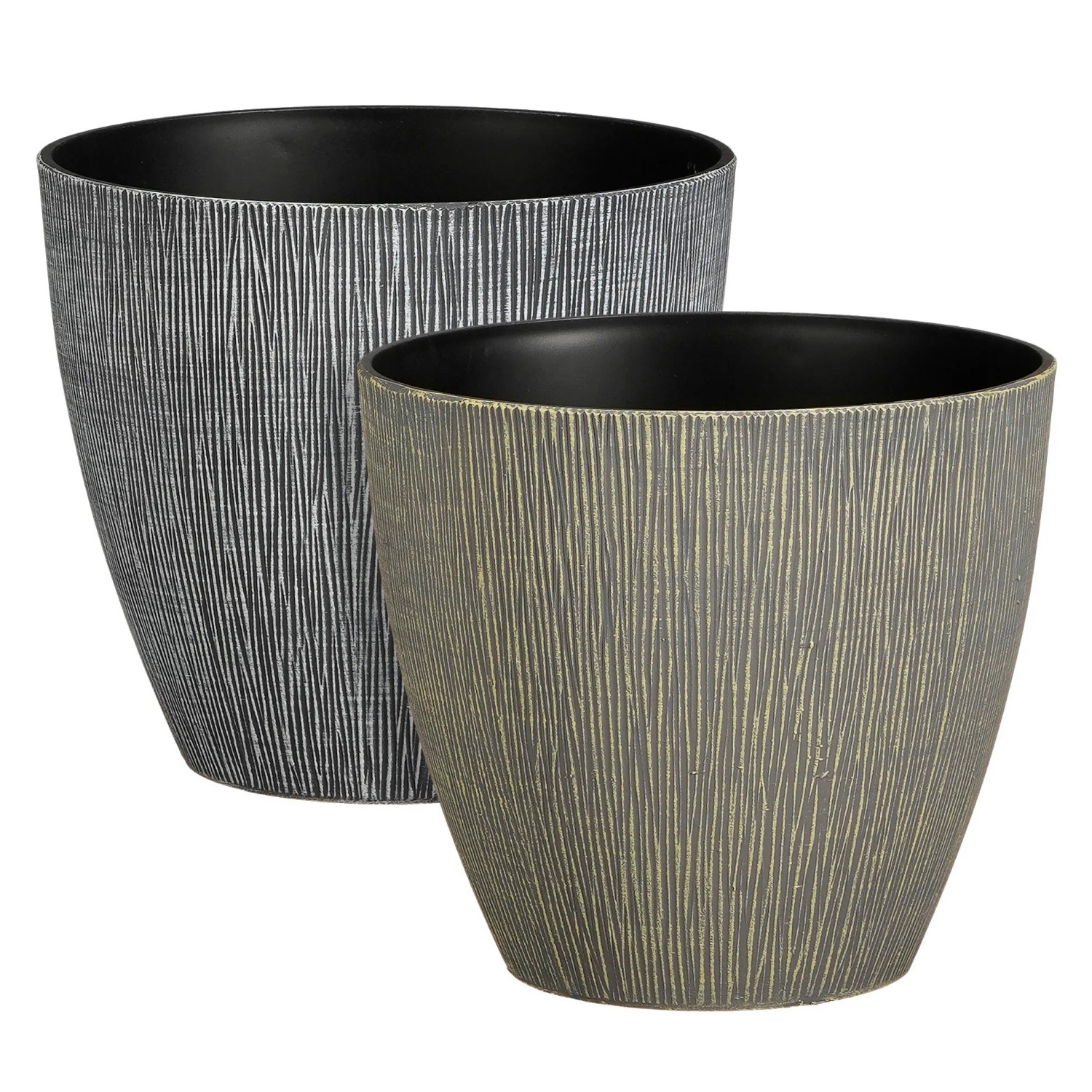 Bild von Mica Decorations Topf Mambo 2-fach Sortiert 20 cm x Ø 22,5 cm Grau/Grün