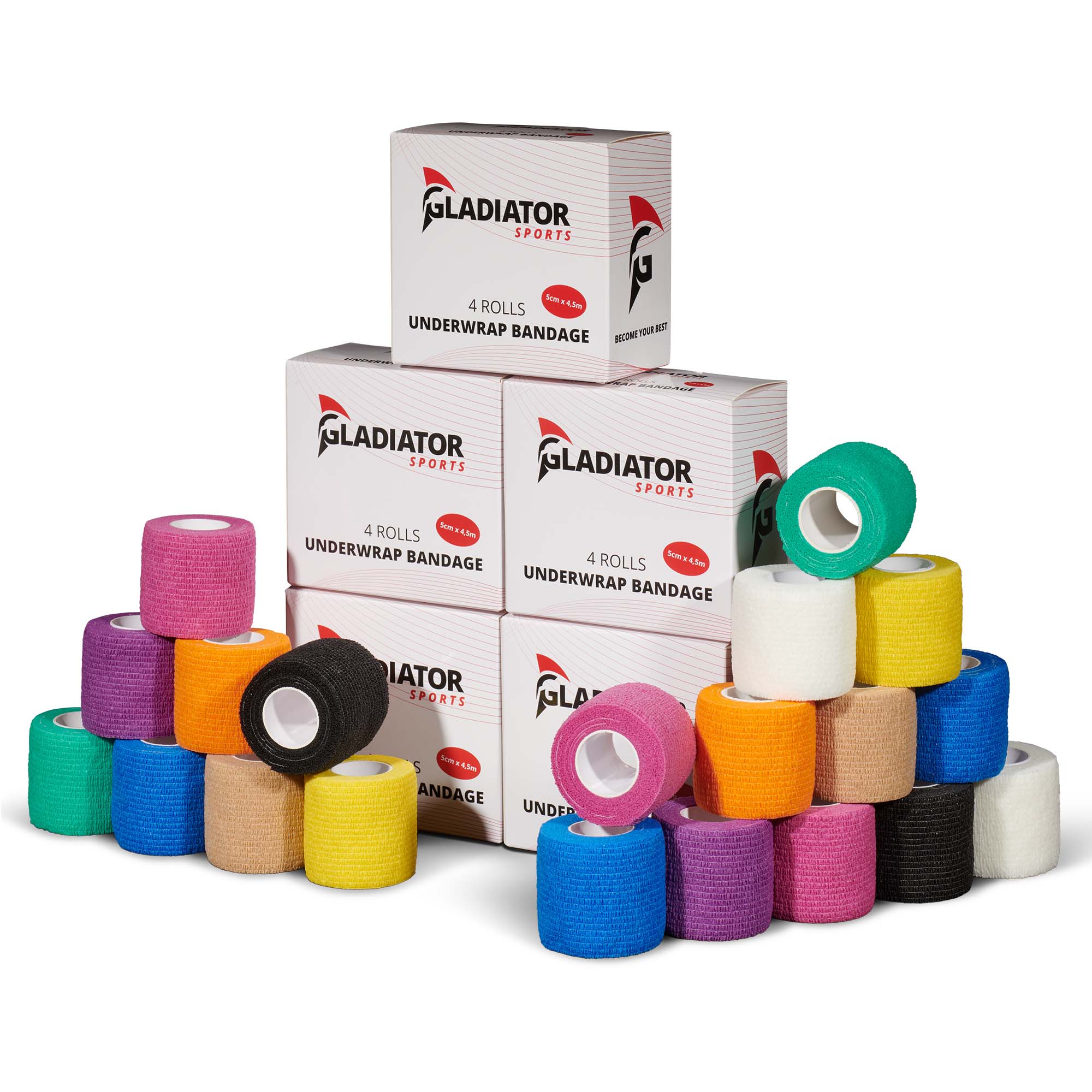 Bild von Gladiator Sports Untertape Bandage - 20 Rollen