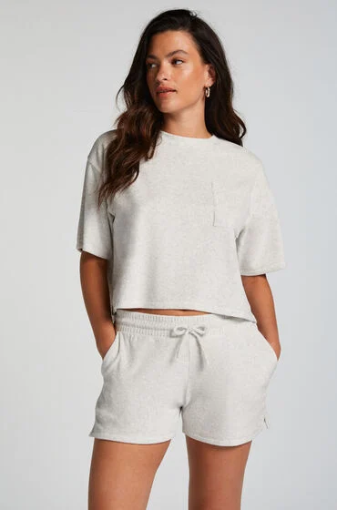 Bild von Hunkemöller Shorts Velours Pocket Grau