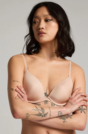 Bild von Hunkemöller Vorgeformter Bügel-BH Transparent Back Multiway Beige