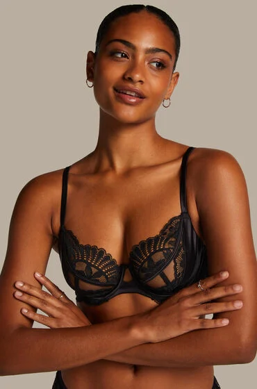 Bild von Hunkemöller Nicht-vorgeformter Bügel-BH Almendra Schwarz
