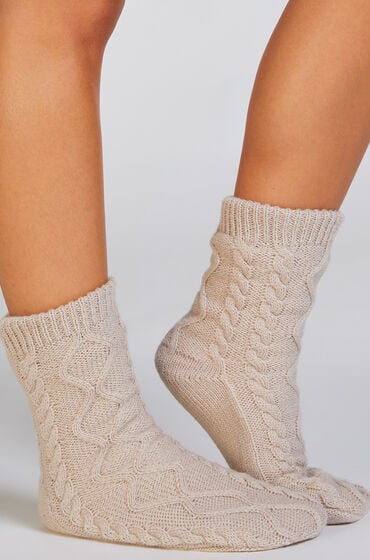Bild von Hunkemöller 1 Paar Stricksocken Beige