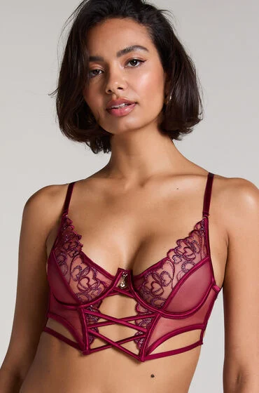 Bild von Hunkemöller Nicht gepolsterter Longline-Bügel-BH Scarlett Rot
