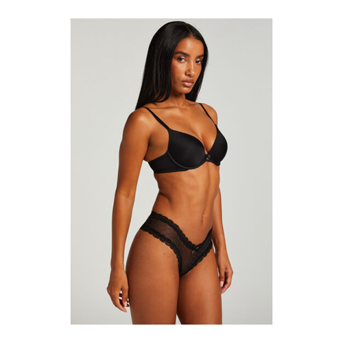 Bild von Hunkemöller Brazilian V-shape Mesh Schwarz