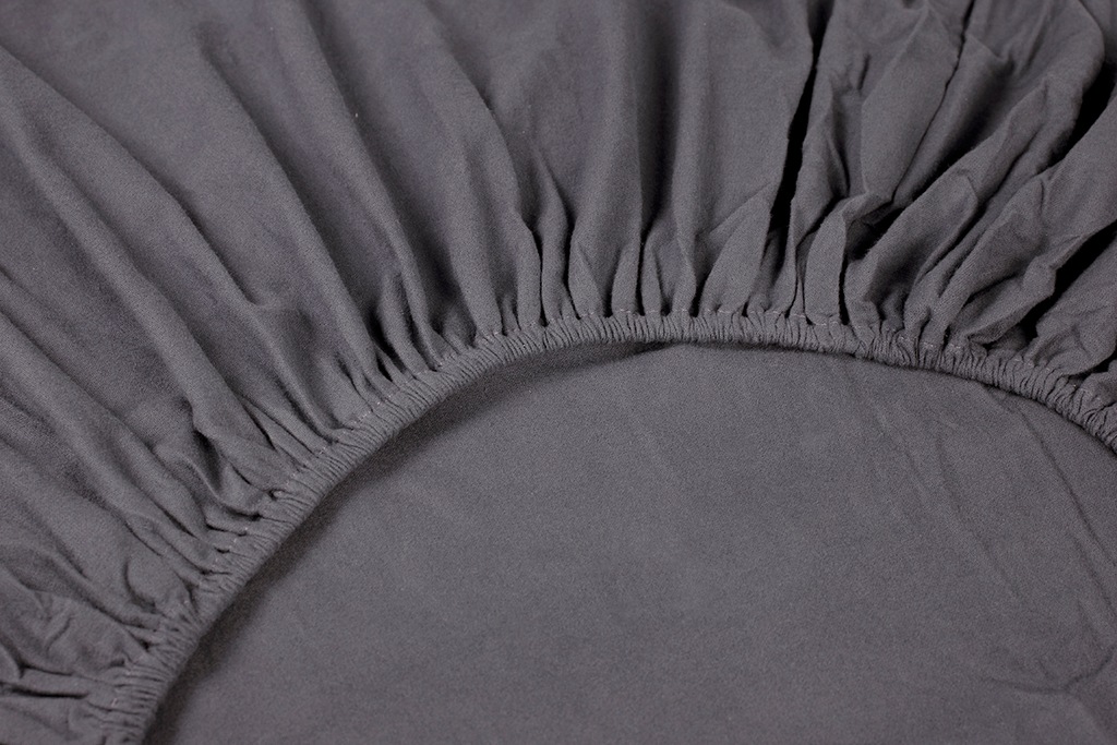 Bild von Kayori Showa Spannbettlaken | Flanell | Anthrazit | 80/90 x 200