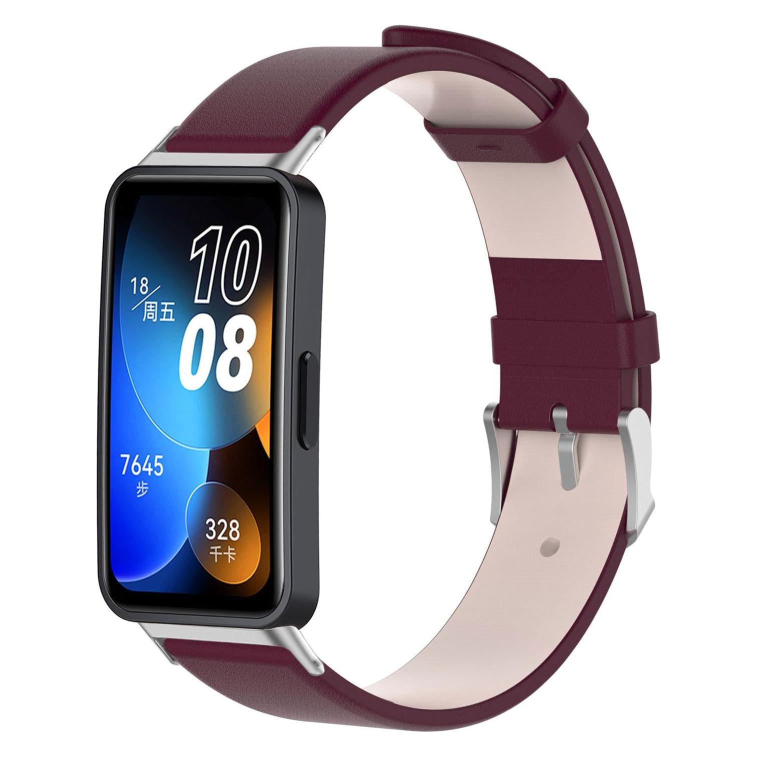 Bild von Strap-it Armband (Leder), Uhrenarmband, Rot