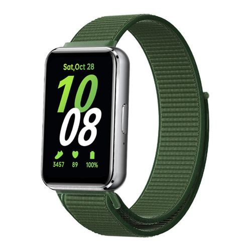Bild von Strap-it Nylonarmband für Samsung Galaxy Fit 3 – Grün
