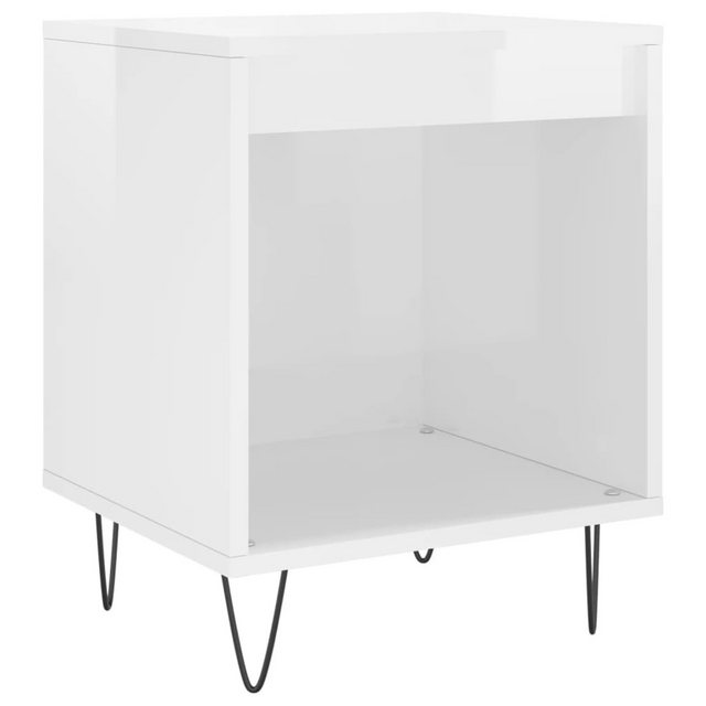Bild von vidaXL Nachttisch Hochglanz-Weiß 40x35x50 cm Holzwerkstoff Modell 2