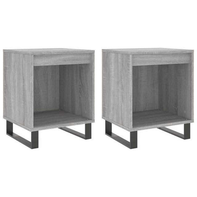 Bild von vidaXL Nachttische 2 Stk Grau Sonoma 40x35x50 cm Holzwerkstoff Modell 1