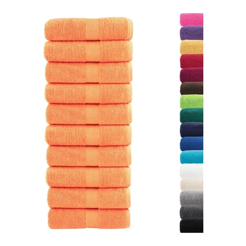 Bild von vidaXL Premium-Duschtücher 10 Stk Blau 70x140cm 600g/m2 100% Baumwolle, vidaXL Handtuch Premium-Duschtücher 10 Stk Blau 70x140cm 600g/m² 100% Baumwolle, (10-St), vidaXL Premium Duschtücher 10 STK., Badetücher Saugfähig, Saunatuch mit Schlaufen, Duschtuch Gästetücher Handtücher, Blau 70x140cm 600g/m² 100% Baumwolle