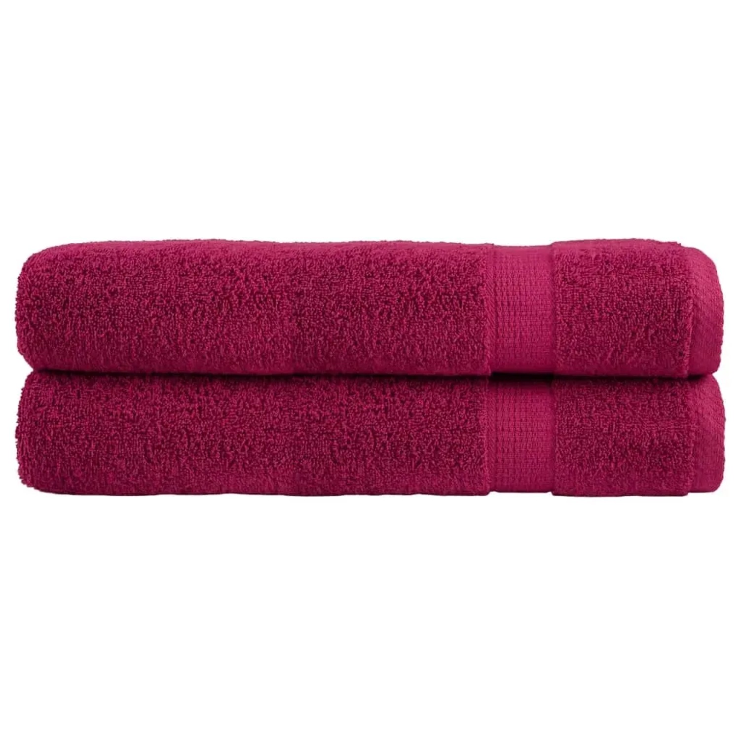 Bild von vidaXL Premium-Handtücher 2 Stk Bordeaux 100x200 cm 600g/m2 Baumwolle