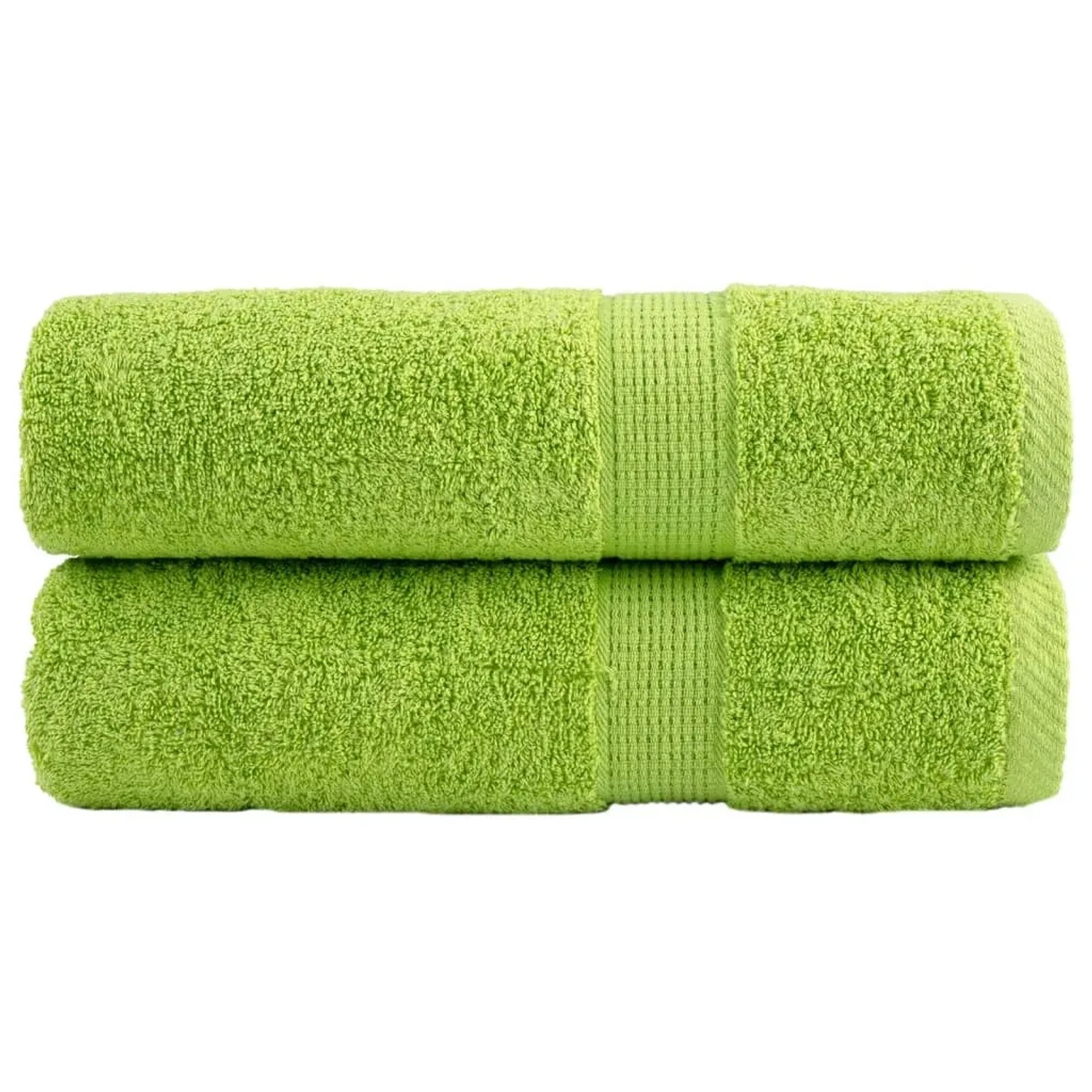 Bild von vidaXL Premium-Badetücher 2 Stk Grün 100x150cm 600 g/m2 100% Baumwolle Modell 6