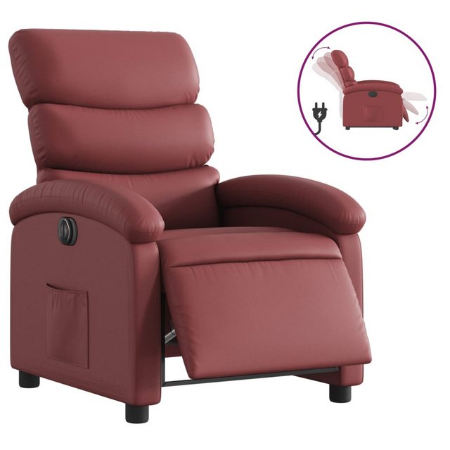 Bild von vidaXL Relaxsessel Elektrisch Weißrot Kunstleder Modell 17