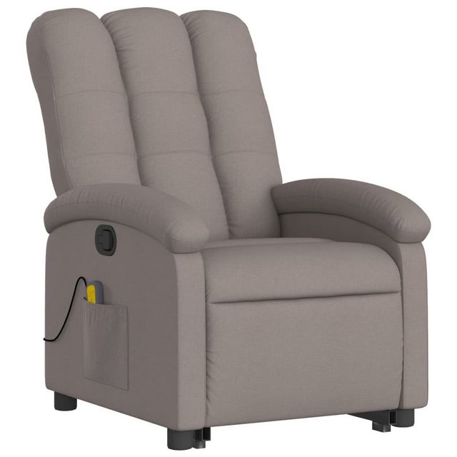 Bild von vidaXL Sessel Massagesessel mit Aufstehhilfe Taupe Stoff (1-St)