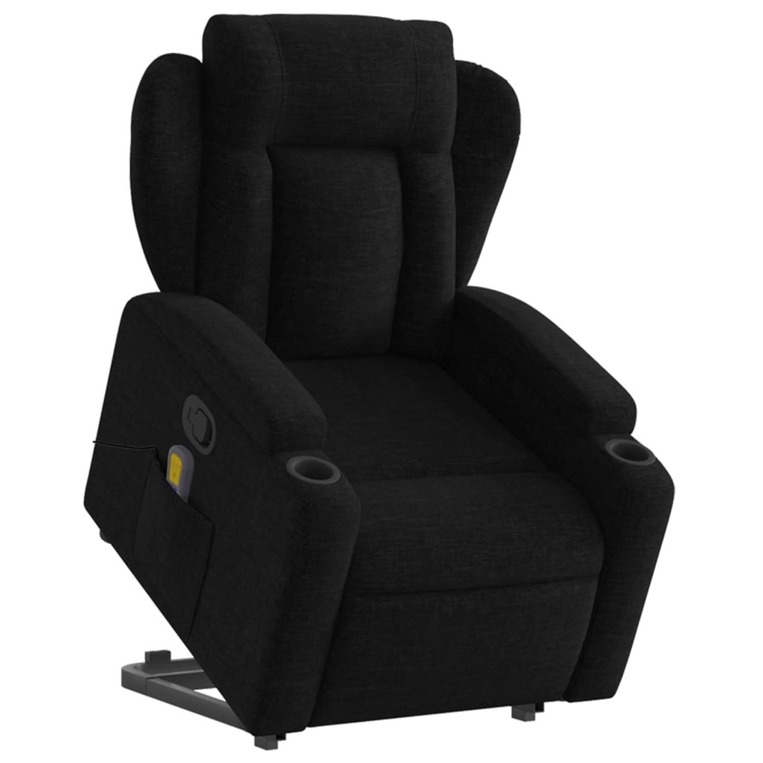 Bild von vidaXL Massagesessel Massagesessel mit Aufstehhilfe Schwarz Stoff