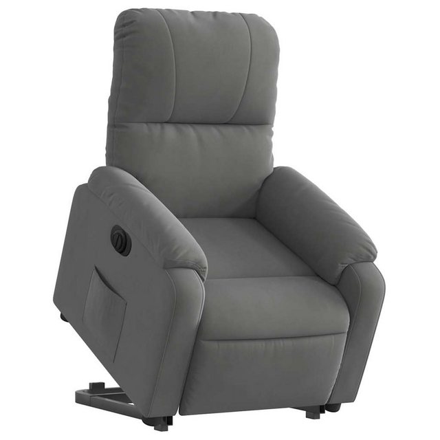 Bild von vidaXL Sessel Relaxsessel Aufstehhilfe Elektrisch Dunkelgrau Mikrofasergewebe (1-St)