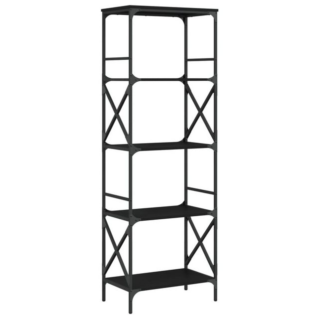 Bild von vidaXL Bücherregal Bücherregal 5 Böden Schwarz 59x35x171 cm Spanplatte