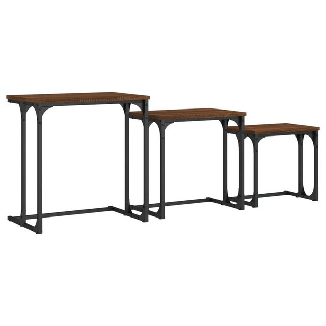 Bild von vidaXL Satztische 3 Stk. Braun Eichen-Optik Holzwerkstoff Modell 1