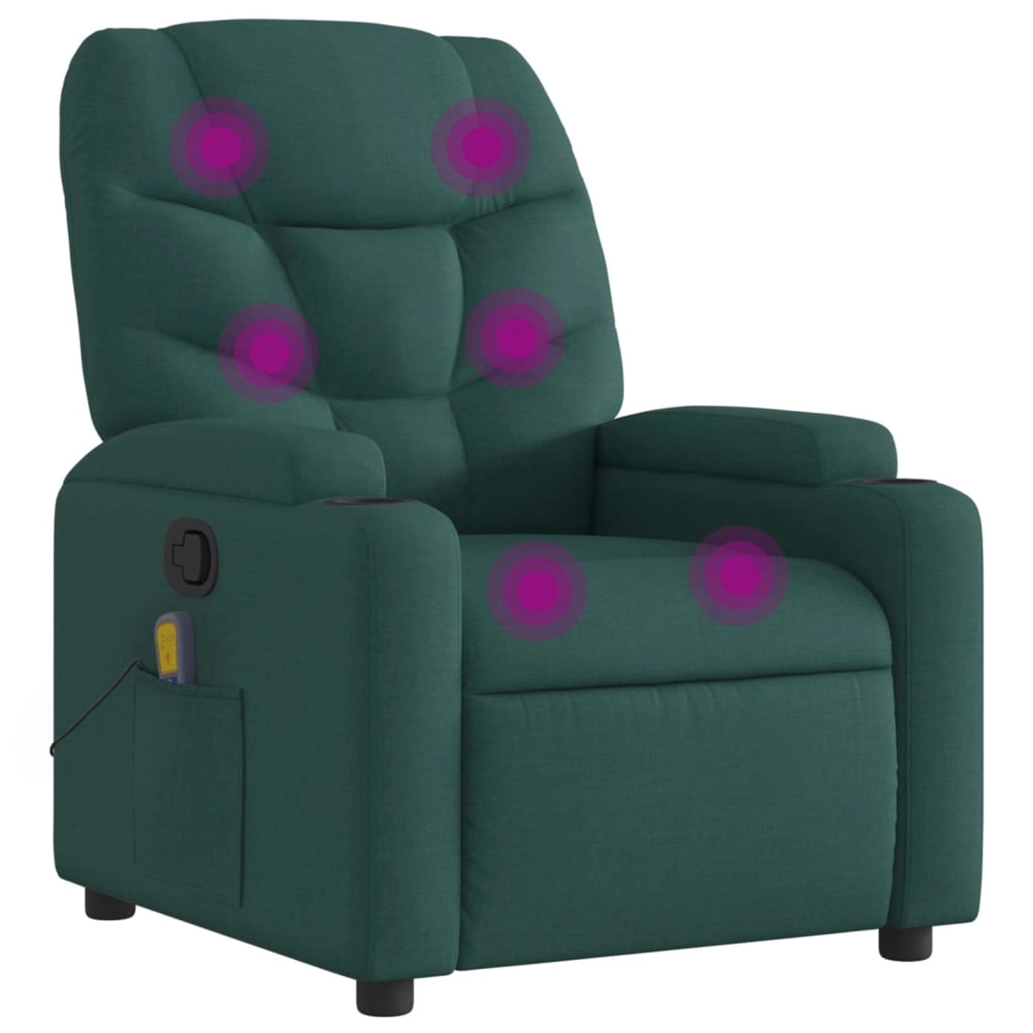 Bild von VidaXL, Massageliege + Massagesessel, Massagesessel Dunkelgrün Stoff,Farbe: Dunkelgrün,Material