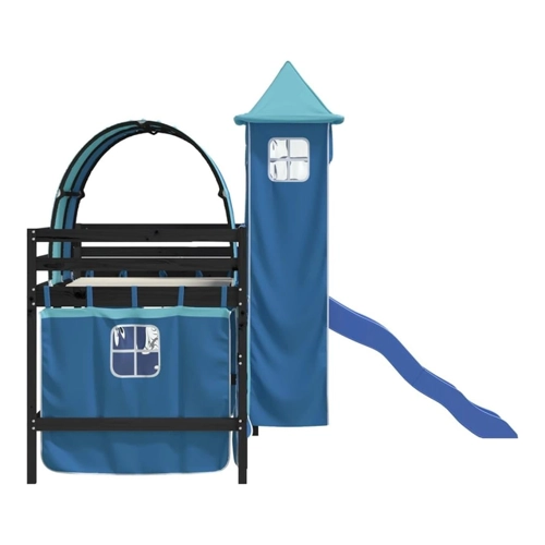 Bild von vidaXL Hochbett mit Turm und Rutsche für Kinder