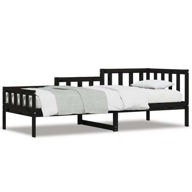 Bild von vidaXL Tagesbett Schwarz 90x190 cm Massivholz Kiefer1925979