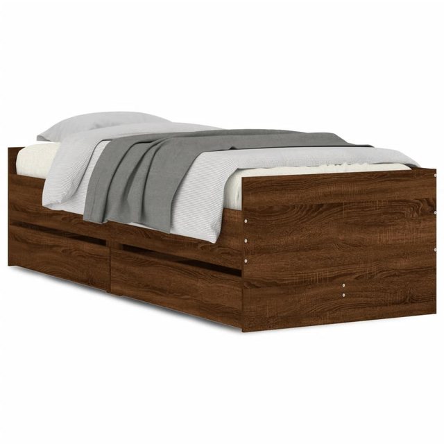 Bild von vidaXL Bettgestell mit Schubladen Braun Eichen-Optik 100x200 cm Modell 41935964