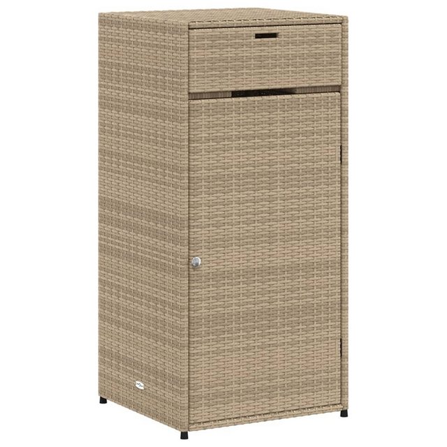 Bild von vidaXL Garten-Geräteschrank Gartenschrank Beige 55x55x111 cm Polyrattan