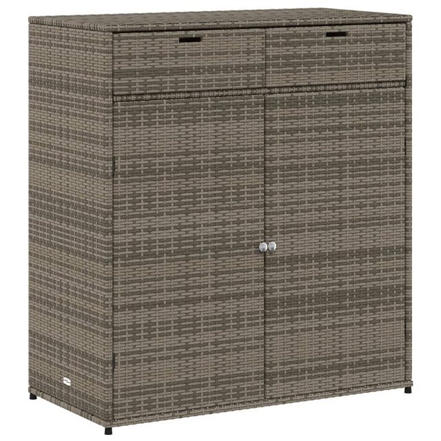Bild von VidaXL Gartenschrank Grau 105x55x113 cm Poly Rattan