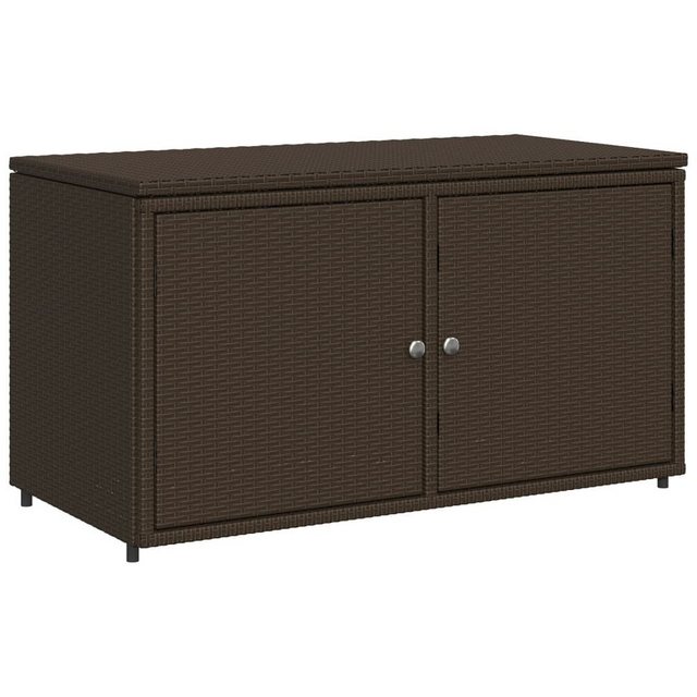 Bild von vidaXL Garten-Geräteschrank Gartenschrank Braun 110x55x60,5 cm Polyrattan