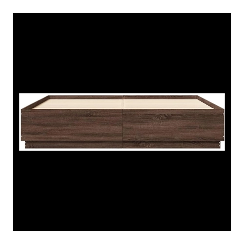 Bild von vidaXL Bettgestell mit LED, Modell 3209655 – Sonoma-Eiche 120x190cm