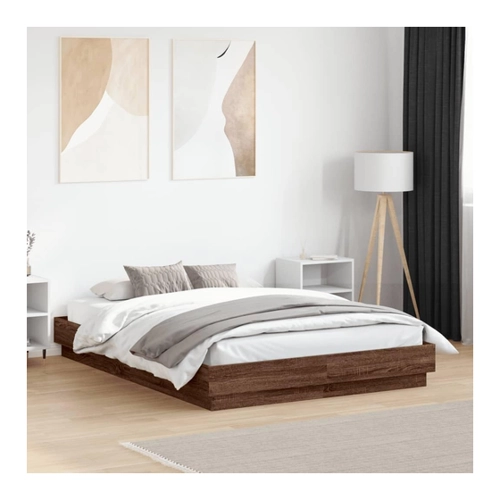 Bild von vidaXL Bettgestell aus Holzwerkstoff - Sonoma-Eiche 180x200cm