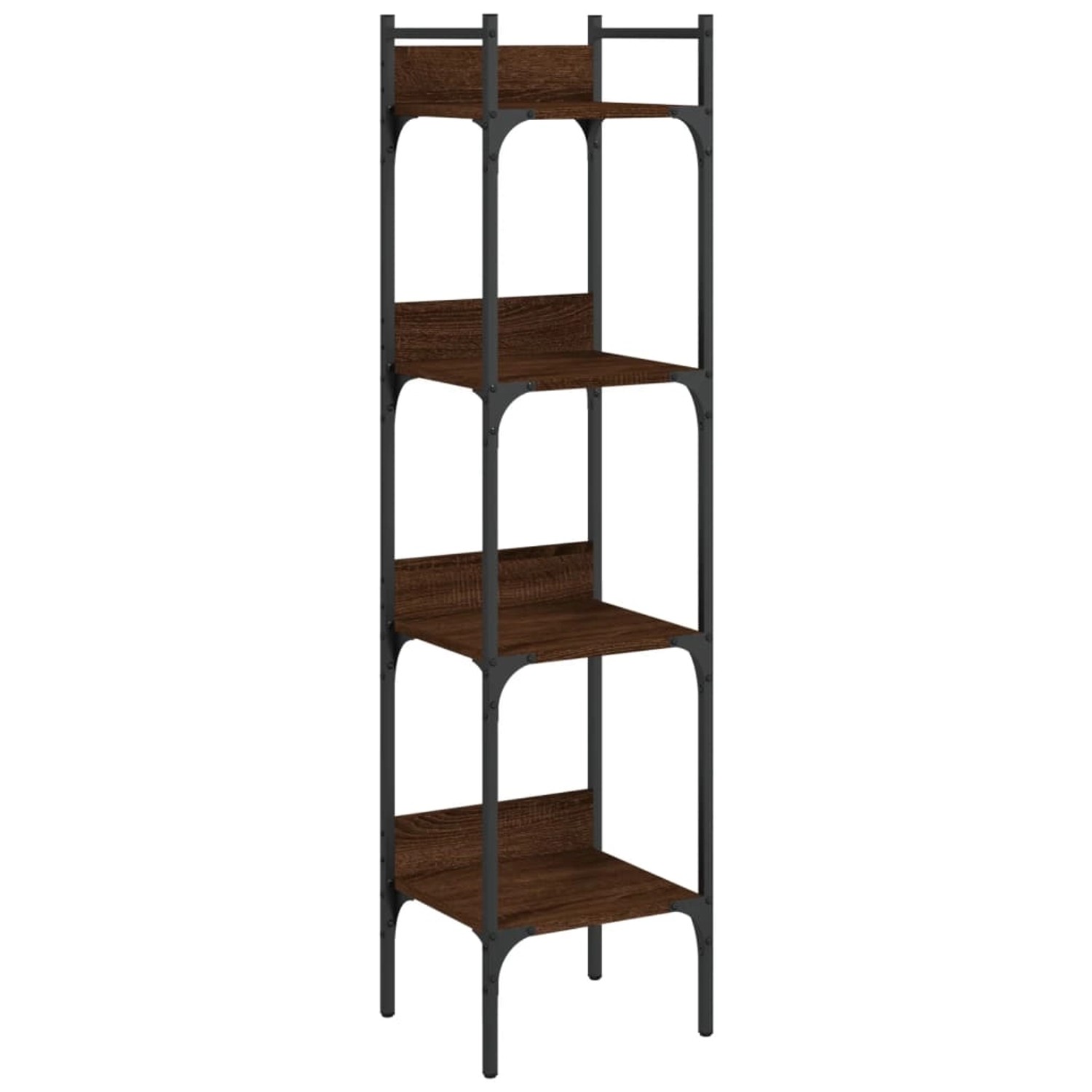Bild von VidaXL Bücherregal 4 Böden Braun Eichen-Optik 35x30x138,5 cm