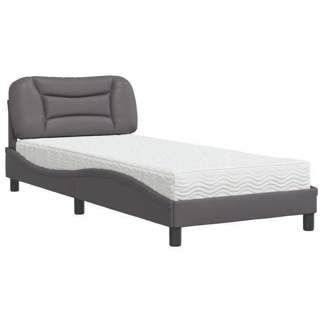 Bild von vidaXL Bett mit Matratze Grau 80x200 cm Kunstleder2007197