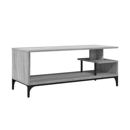 Bild von VidaXL TV-Schrank Grau Sonoma 102x40x41 cm Holzwerkstoff und Stahl