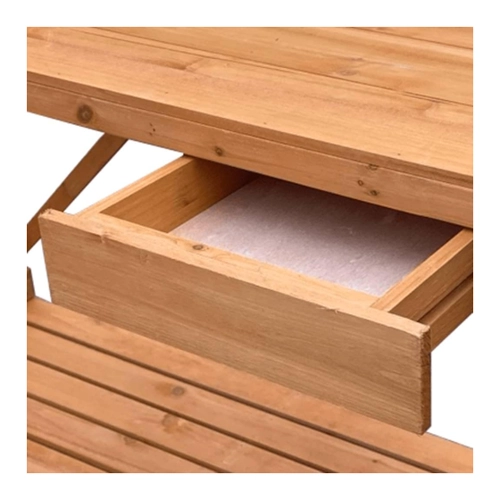 Bild von vidaXL Pflanztisch mit Rankgitter Braun Massivholz Tanne (Modellnummer 368429)