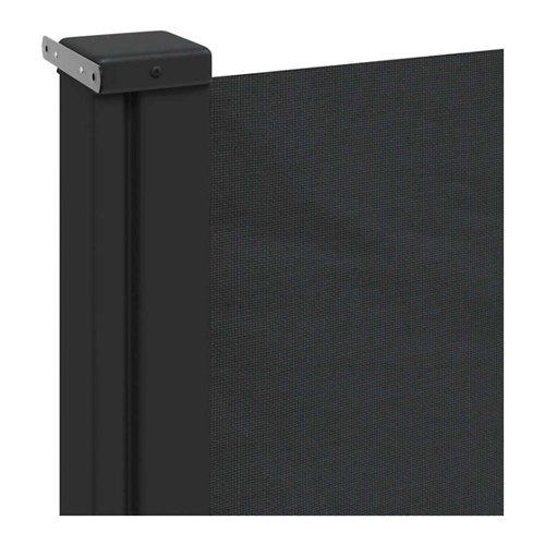 Bild von vidaXL Seitenmarkise, Wandmarkise mit PU-Beschichtung, Sichtschutz für Balkon Terrasse Garten, Windschutz Markise, Ausziehbar Schwarz Polyester, vidaXL Seitenmarkise