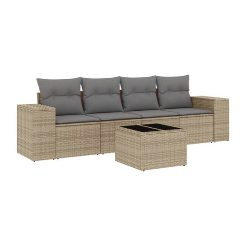 Bild von vidaXL Gartenlounge-Set 5-tlg. – Komfort und Stil für deinen Außenbereich