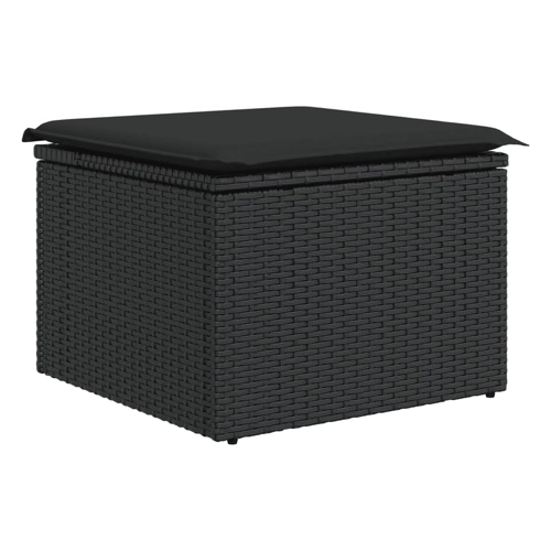 Bild von vidaXL 6-tlg Garten-Sofagarnitur mit Kissen Schwarz Poly Rattan Modell 210