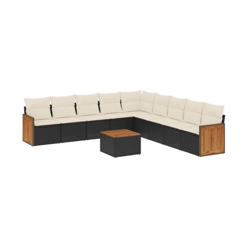 Bild von vidaXL Garten Sofagarnitur mit Kissen 10-TLG.