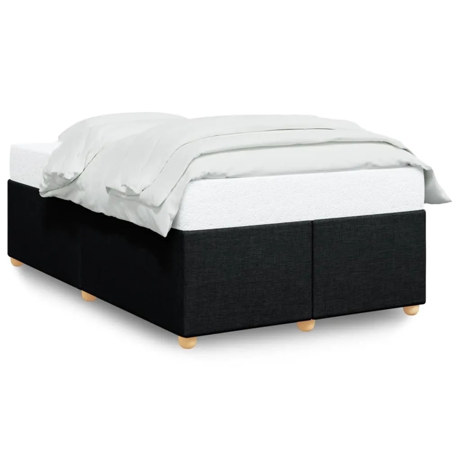 Bild von vidaXL Bettgestell Schwarz 120x200 cm Stoff Modell 52107410