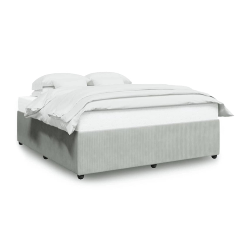 Bild von vidaXL Bettgestell Hellgrau 200x200 cm Samt Modell 32107099
